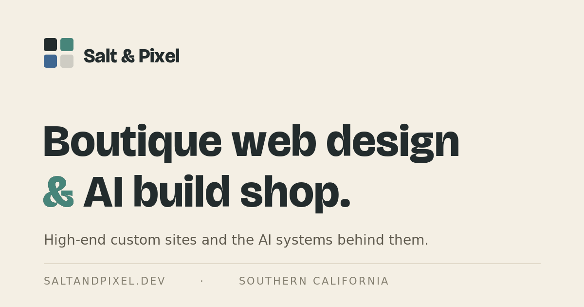 AI Implementation for Local Businesses | Salt & Pixel